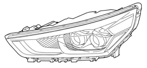 92101G7000T2S - Hyundai ioniq electric (2016-2019) Фара левая