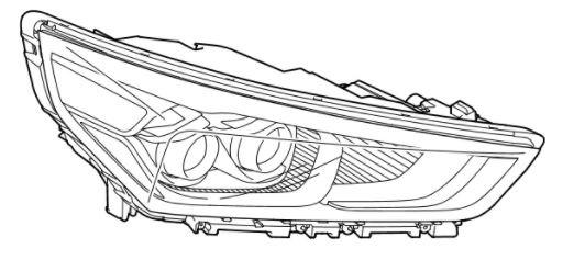 92102G7000T2S - Hyundai ioniq electric (2016-2019) Фара правая