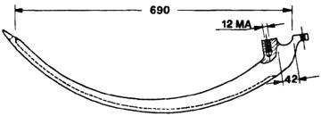 AFH202537, DC14818 - ИГЛА ИГЛА JOHN DEERE 224 330 332 336 339 342 456