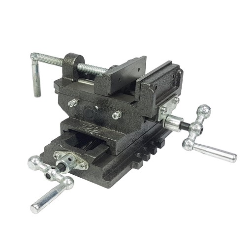 Поперечные тиски 100 мм двухосные тиски