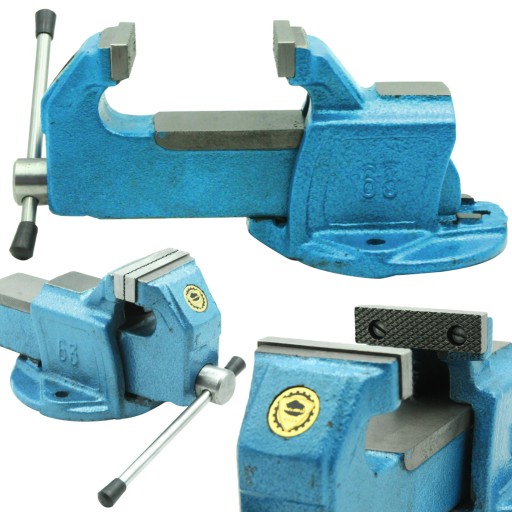 Слюсарні лещата Bison сталеві щелепи 63 мм 4 кг