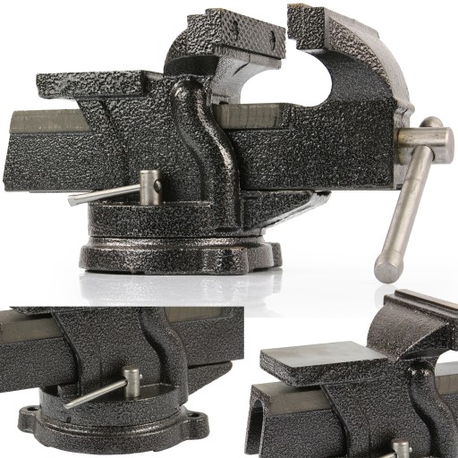 ТИСКИ СЛЕСАРНЫЕ ПОВОРОТНЫЕ 150 ММ НАКОВАЛЬНЯ ТВЕРДАЯ