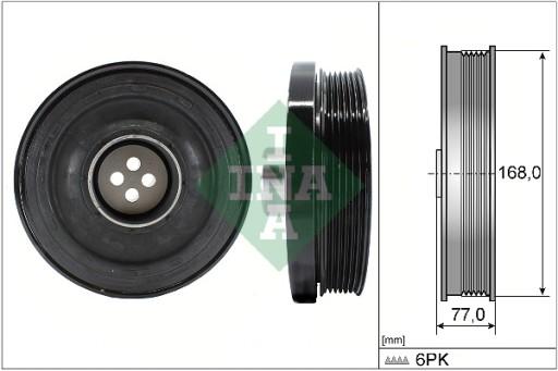 544 0130 10 - ШКИВ КОЛЕНВАЛА BMW INA