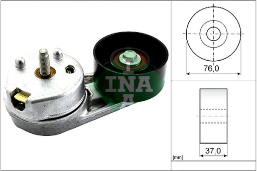 534 0597 10 - INA НАПРАВЛЯЮЩИЙ РОЛИК КЛИНОВОГО РЕМНЯ LAND ROVER RANGE ROVER III RANGE