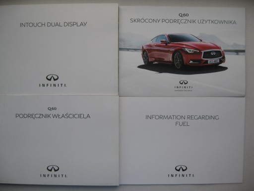 INFINITI Q60 Руководство пользователя на польском языке +NAVI