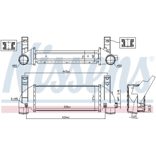 96219 - ИНТЕРКУЛЕР FORD TOURNEO CONNECT TRANSIT 02-06 1.8
