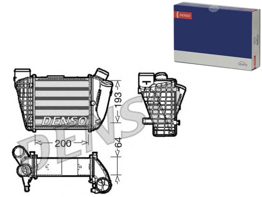 DENDIT02004(iMOTO) - ИНТЕРКУЛЕР AUDI A4 2.5D 11.00-05.06 DENSO