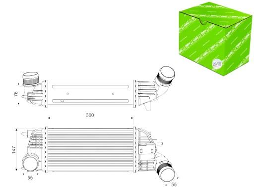 818620 - ИНТЕРКУЛЕР БЕЗ КЛАПАНА EGR CITROEN C5 III PEUGEOT 407 508 I 2.0D