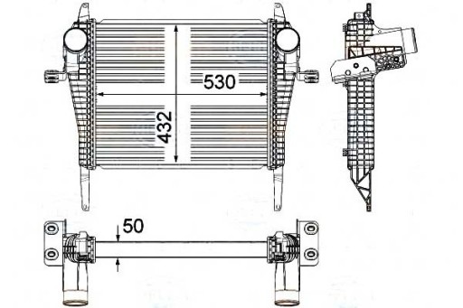 BRH-8ML 376 - ИНТЕРКУЛЕР НАДДУВОЧНОГО ВОЗДУХА BEH