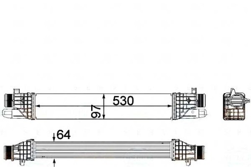 BRH-8ML 376 - ИНТЕРКУЛЕР НАДДУВОЧНОГО ВОЗДУХА BEH