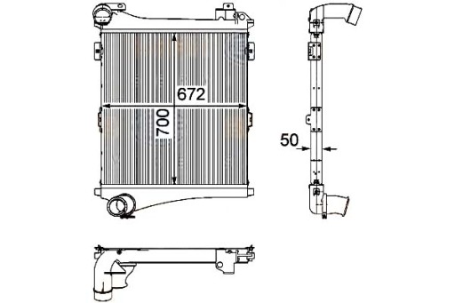 HEL-8ML 376 - ІНТЕРКУЛЕР НАДАРЮВАННЯ ПОВІТРЯ ОХОЛОДЖУВАЧ HEL