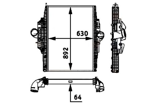 HEL-8ML 376 - ІНТЕРКУЛЕР НАДАРЮВАННЯ ПОВІТРЯ ОХОЛОДЖУВАЧ HEL