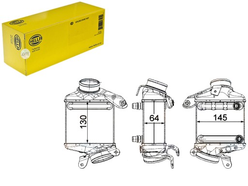 8ML 376 - ИНТЕРКУЛЕР ОХЛАДИТЕЛЬ НАДДУВОЧНОГО ВОЗДУХА [HE