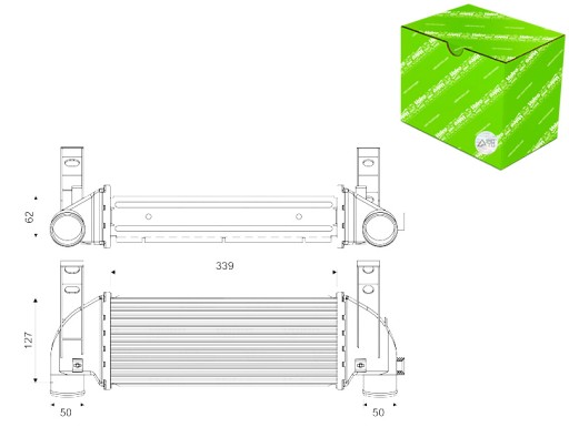 818353 - ИНТЕРКУЛЕР ВПУСКНОЙ ВОЗДУХОХЛАДИТЕЛЬ FORD TOURNEO CONNECT