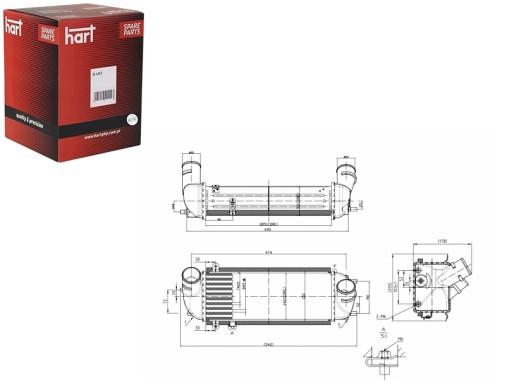 642 955 - ІНТЕРКУЛЕР ПОВІТРЯ ОХОЛОДЖУВАЧ KIA SORENTO II 10- HART