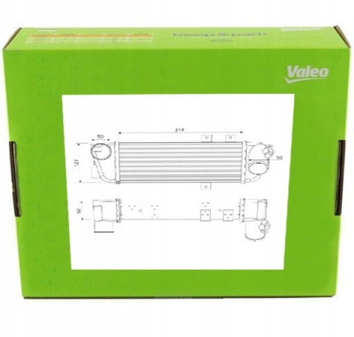 818333 - ИНТЕРКУЛЕР ВОЗДУШНЫЙ ОХЛАДИТЕЛЬ VALEO для HYUNDAI i30 1.6 2.0