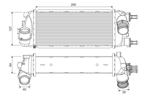 818695 - ИНТЕРКУЛЕР FIAT PANDA 09/10 HYBRID/13M-JET 818695