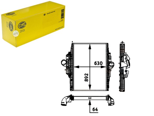 HEL8ML 376 - ИНТЕРКУЛЕР HELLA 137010N ME4219 2209089 89096