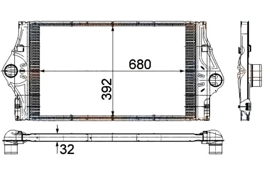 HEL-8ML 376 - ИНТЕРКУЛЕР HELLA 8200075810 187002N RT4363 RTA436