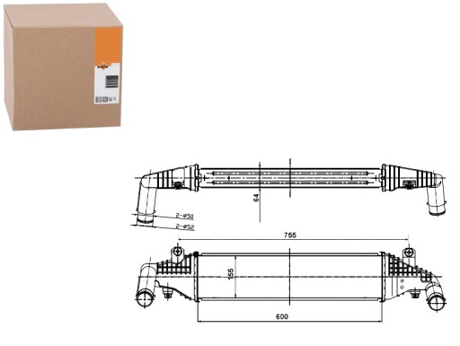 30364 - ІНТЕРКУЛЕР MAZDA 3 1.6D 06/04-12/09 NRF