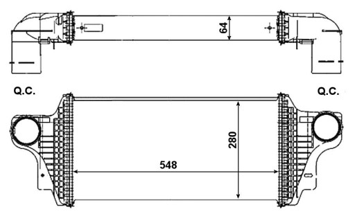 30370 - ІНТЕРКУЛЕР MERCEDES 3.0 GL-CLASS W164