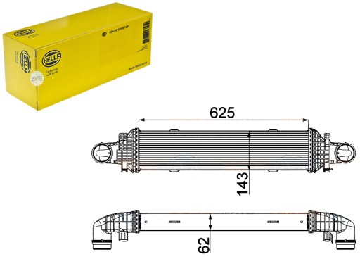 8ML 376 - ИНТЕРКУЛЕР MERCEDES C-CLASS 07- HELLA