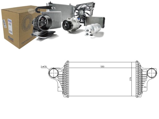 NIS96438(iMOTO) - ИНТЕРКУЛЕР MERCEDES GL (X164) M (W164) 3.0D/4.0D