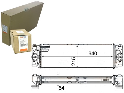 BRH8ML 376 - ИНТЕРКУЛЕР MERCEDES SPRINTER 06- BEHR HELLA