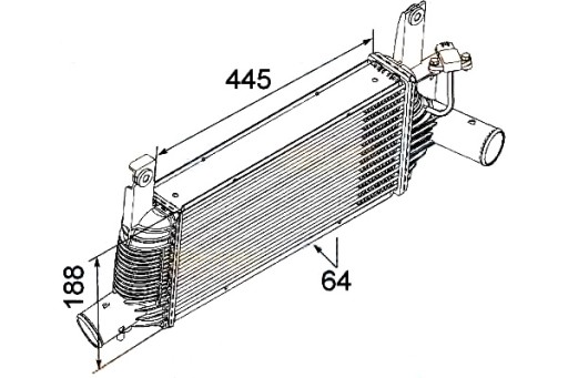 BRH-8ML 376 - ИНТЕРКУЛЕР NISSAN NAVARA 2.5D HELLA
