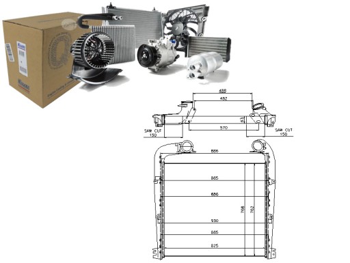 NIS97029/RS1 - ИНТЕРКУЛЕР NISSENS 1766614 1766617 1795730 733005