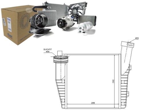 NIS96687/RS1 - ИНТЕРКУЛЕР NISSENS 7L0145804 7P6145804A 955110804