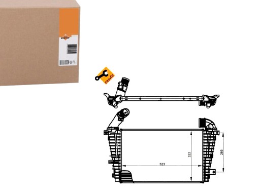 NRF30302/RS2 - ИНТЕРКУЛЕР NRF 13152323 13223393 6302060 6302068