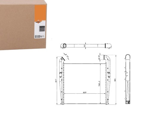 NRF309018/RS1 - ИНТЕРКУЛЕР NRF 1384059 1394140 1516492 733001O