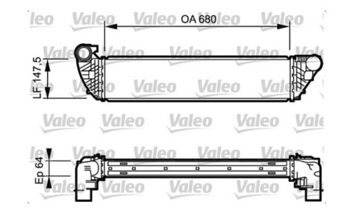 732737 - ІНТЕРКУЛЕР RENAULT LAGUNA II ESPACE IV VALEO ORG