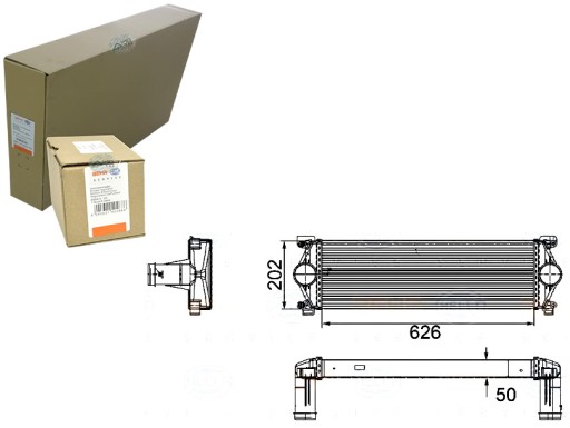 BRH8ML 376 - ИНТЕРКУЛЕР RENAULT MASCOTT 3.0DCI 04- BEHR HELLA