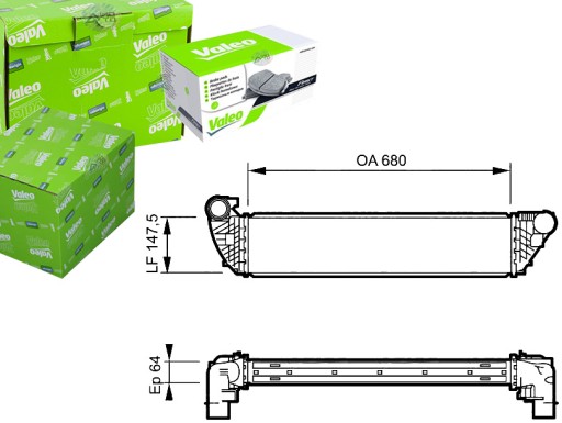 VAL817828/RS2 - ИНТЕРКУЛЕР VALEO 8200292773 8200301883 30859