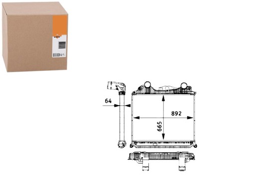 30206 NRF/GIFT - ИНТЕРКУЛЕР (ВПУСК ВВЕРХ) MAN TGA TGS D0836LF41-