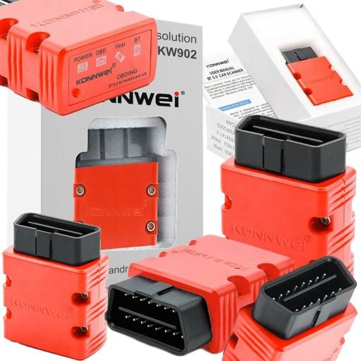 ДИАГНОСТИЧЕСКИЙ ИНТЕРФЕЙС KW902 ELM327 BLUETOOTH 5.0