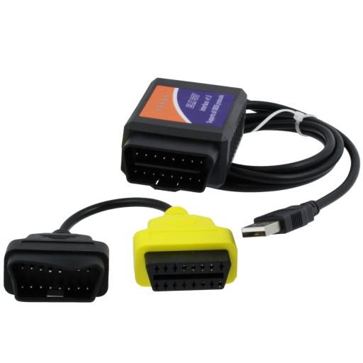 OBD2 A3 ІНТЕРФЕЙС MultiEcuScan FIAT + ELM327 USB