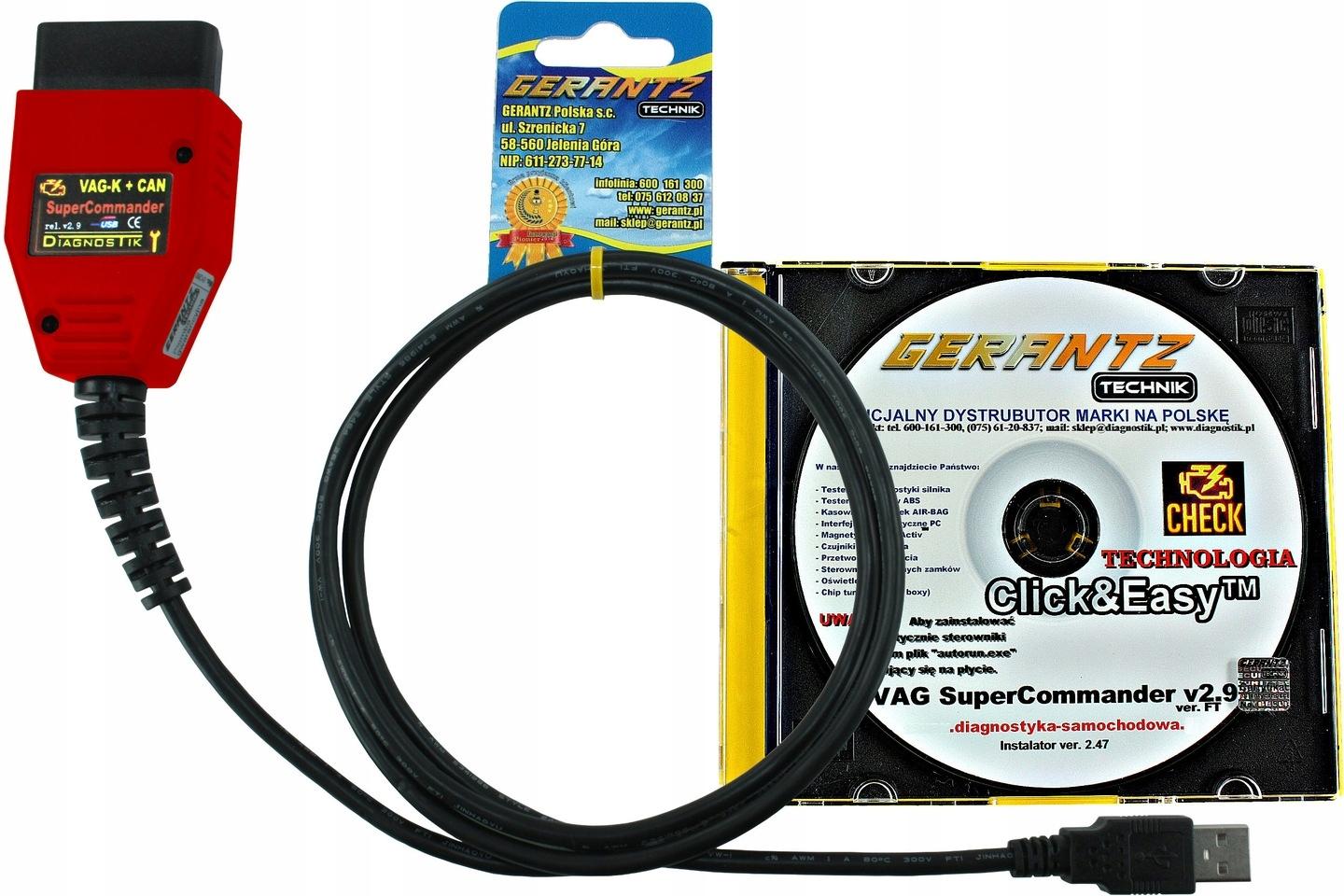 VAG Super Commander 2.9 K + CAN + TP INTERFACE 89-2009