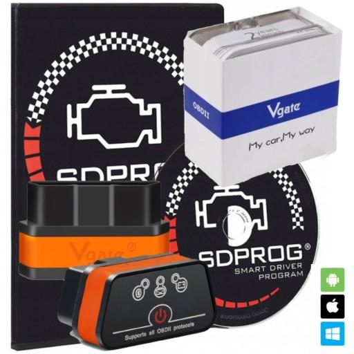 ICar 2 WiFi OBD2 интерфейс ELM327 + программа SDPROG