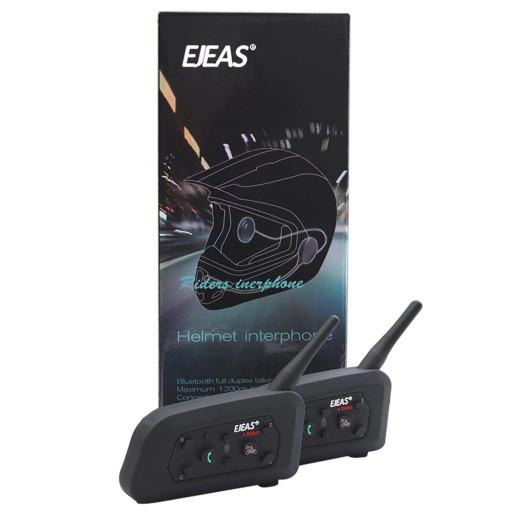 Домофон мотоцикл EJEAS V6 PRO 1200M 6 человек 2 шлем