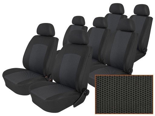 IVECO DAILY VI ВІД 2014 7 ЛЮДЕЙ КОМФОРТ T09 ЧОХЛИ