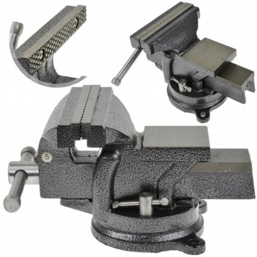 Слюсарні лещата обертаються 200 мм сталеві щелепи