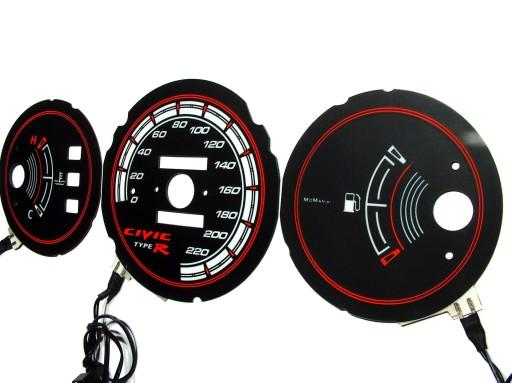 Indiglo Honda Civic 92-95 без тахометра модель 1