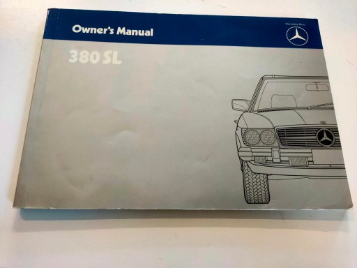 Буклет інструкції Mercedes 107 380 SL оригінал ідеал - білий ворон