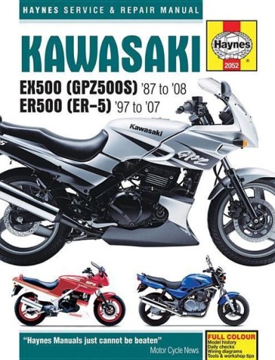 Kawasaki EX500 (GPZ500S) и ER500 руководство по ремонту