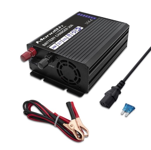 QOLTEC Monolith 51959 інтелектуальний зарядний пристрій для акумуляторів 20A 12V