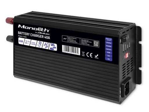 Интеллектуальное зарядное устройство QOLTEC Monolith для аккумуляторов LIFEPO4 AGM 12 В