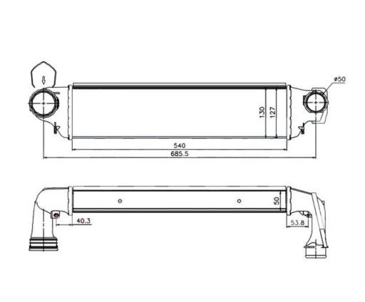 1751.7.786.351 - Интеркулер BMW E46 1999 - 2005 318D 320D 330D